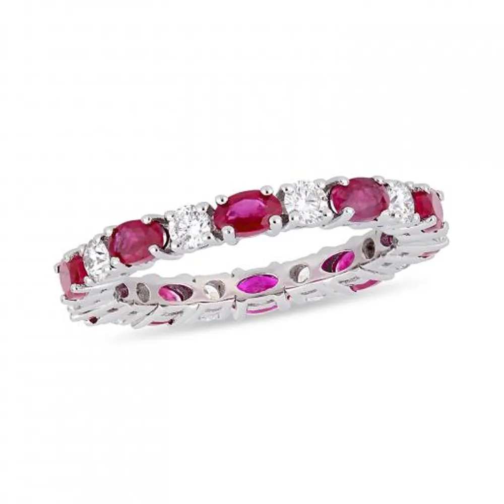 Julianna B 14K White Gold Ruby & Diamond Ring