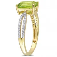 Julianna B 14K Yellow Gold Peridot & Diamond Ring