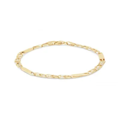10K Yellow Gold 7.25" Chain Bracelet