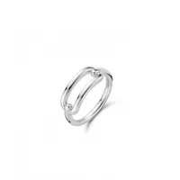 Ti Sento Open Link Silver-Tone Ring