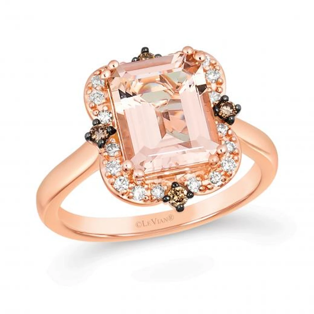 Le Vian 14K Rose Gold Morganite And Diamond Ring
