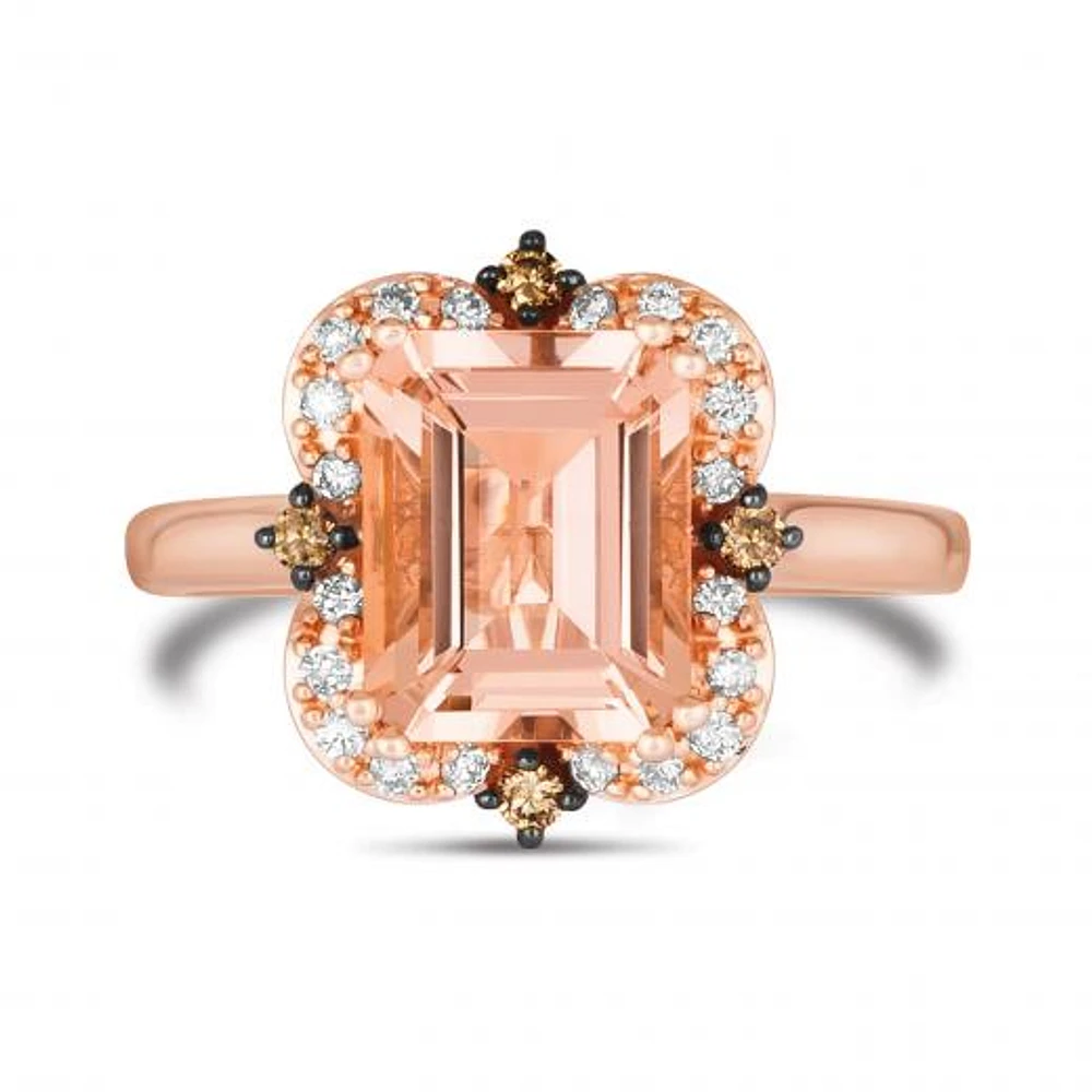 Le Vian 14K Rose Gold Morganite And Diamond Ring