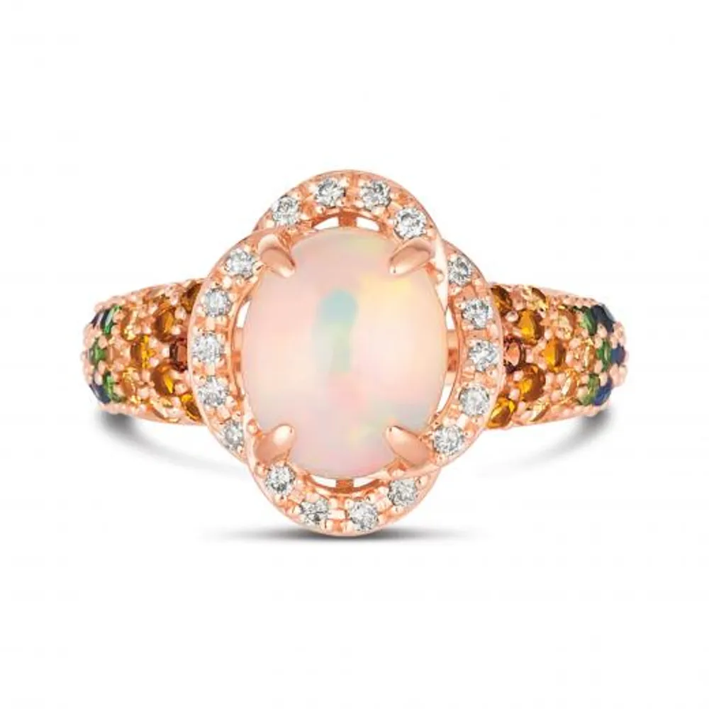 Le Vian 14K Strawberry Gold, Opal, Vanilla Diamond & Multistone Ring