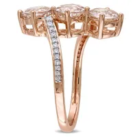 Julianna B 14K Rose Gold Morganite & Diamond Ring