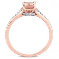 Julianna B 10K Rose Gold Morganite & Diamond Ring