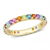 Julianna B 10K Yellow Gold Multi Gemstone Eternity Ring