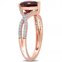 Julianna B 14K Rose Gold Garnet & Diamond Fashion Ring