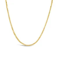 10K Yellow Gold 24" 1.35mm Round Box Chain