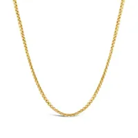 10K Yellow Gold 18" 1.35mm Round Box Chain