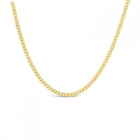 10K Yellow Gold 18" 1.5mm Diamond Cut Curb Chain