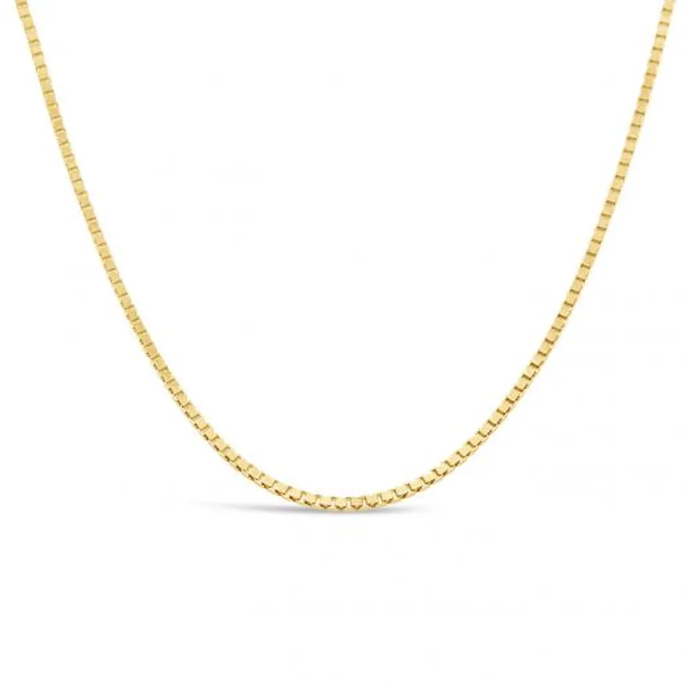 10K Yellow Gold 22" 1.3mm Box Chain