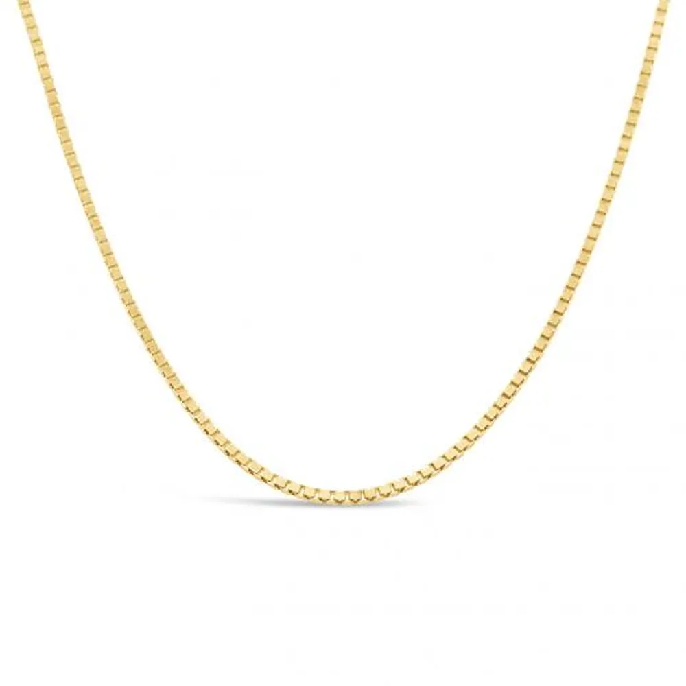 10K Yellow Gold 20" 1.3mm Box Chain