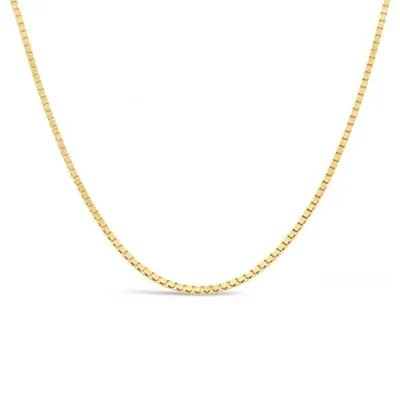 10K Yellow Gold 20" 1.3mm Box Chain