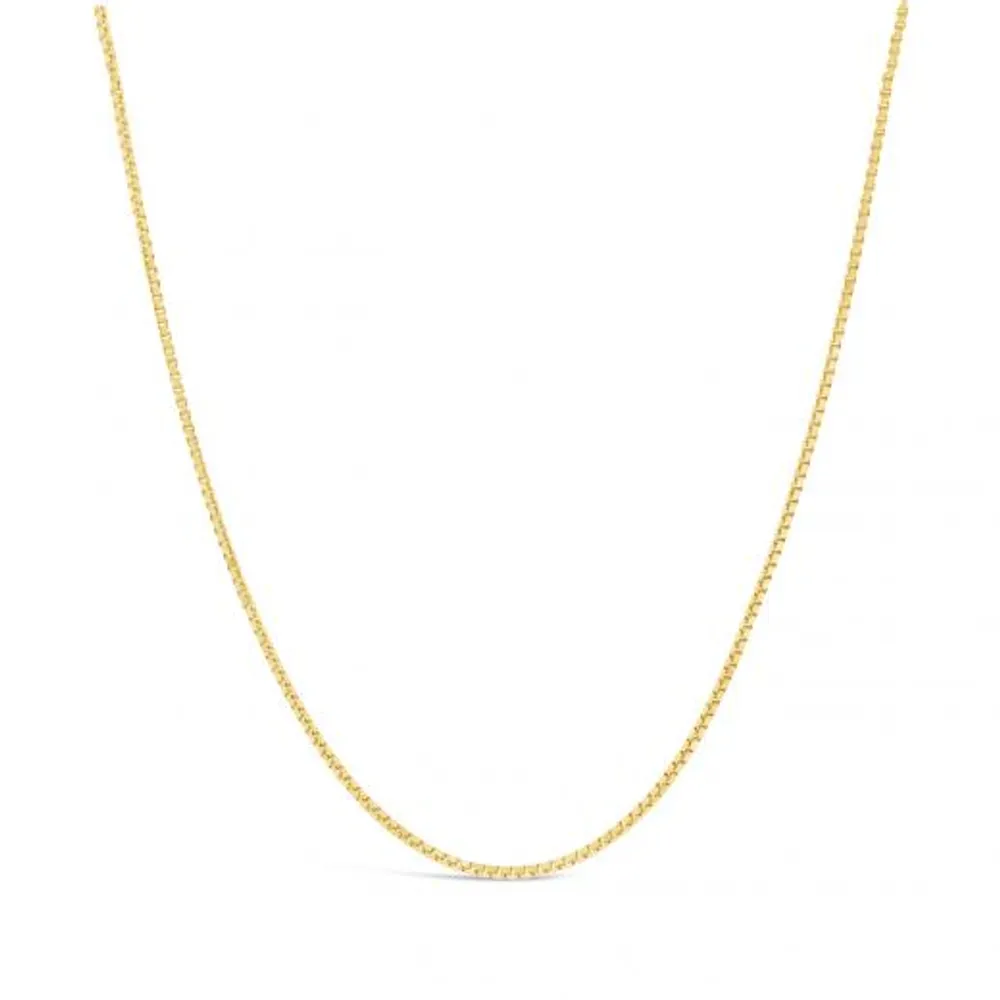 10K Yellow Gold 28" 0.90mm Box Link