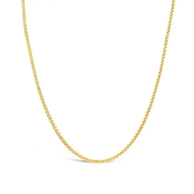 10K Yellow Gold 24" 0.90mm Box Link