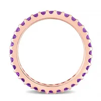 Julianna B 10K Rose Gold Amethyst Eternity Ring