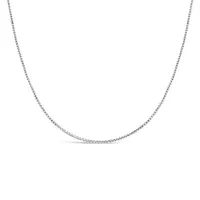 10K White Gold 20" 0.9mm Box Chain