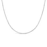 10K White Gold 16" 0.9mm Box Chain