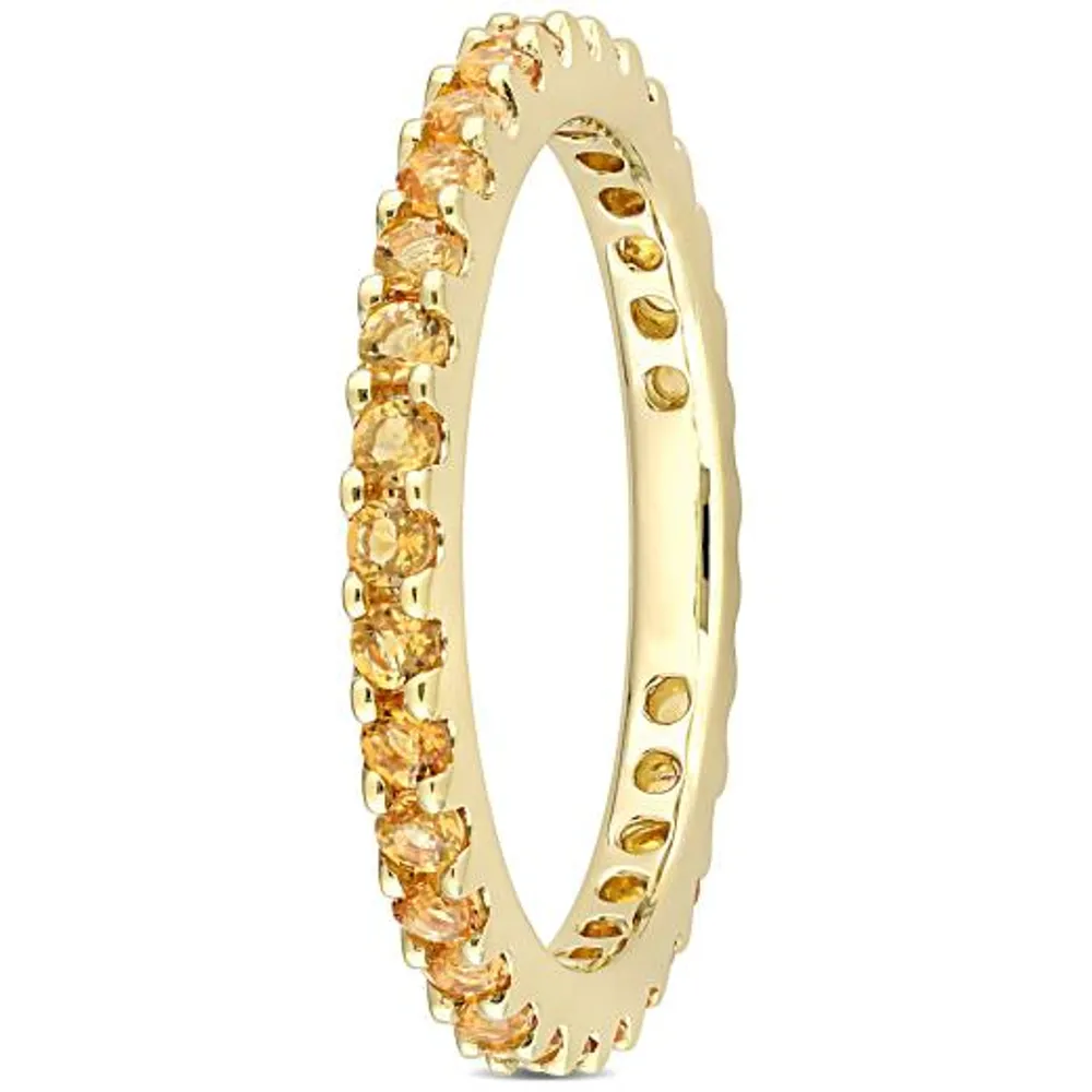 Julianna B 10K Yellow Gold Citrine Eternity Ring