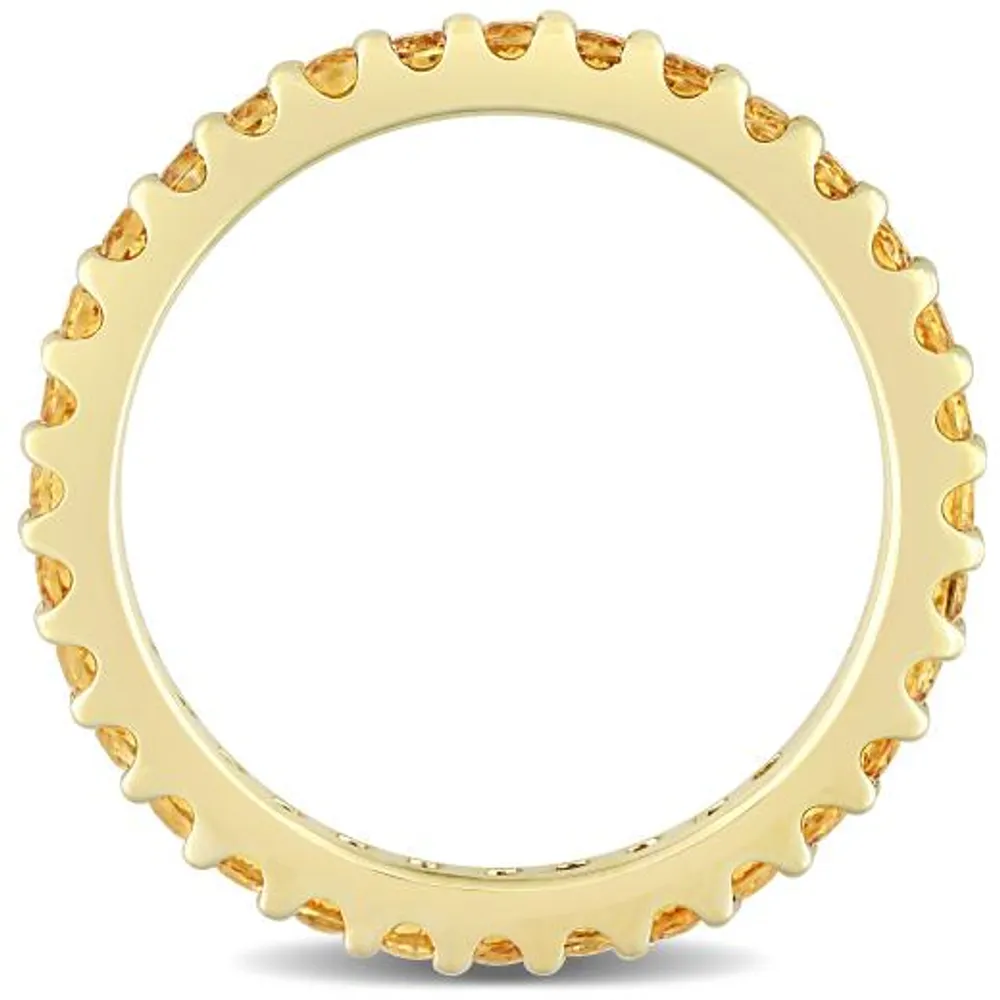 Julianna B 10K Yellow Gold Citrine Eternity Ring