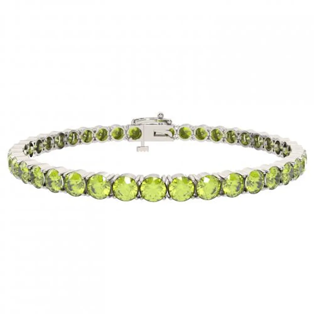 Sterling Silver Peridot Bracelet