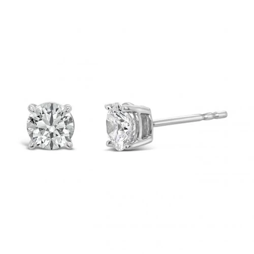 10K White Gold Lab Grown Diamond Studs 1.20CTW SI2/HI