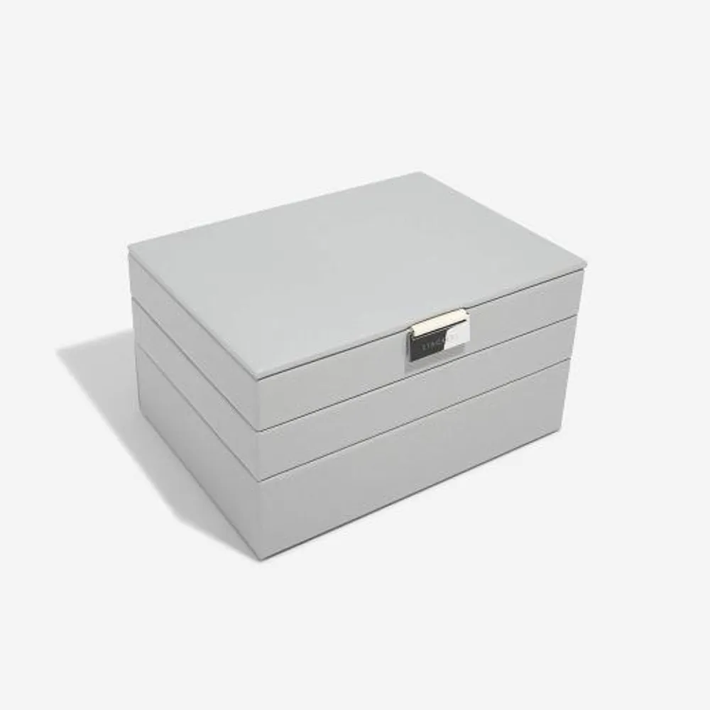 Pebble Grey Classic Jewellery Box