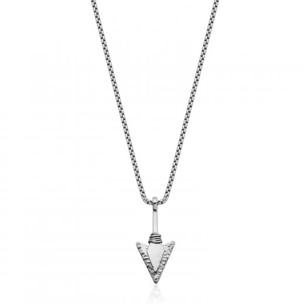 SteelX Stainless Steel 24" Arrow Necklace