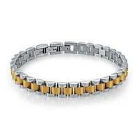Stainless Steel Gold-plated Rolex-Design Bracelet
