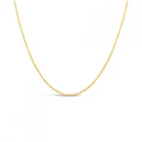 14K Yellow Gold 18" 0.8mm Box Link Chain