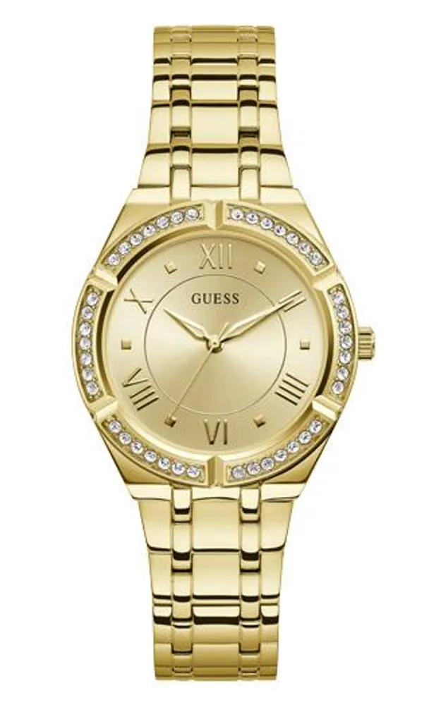 Ben Moss Guess Women's Gold-Tone Crystal Watch