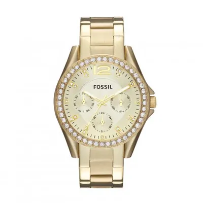 Fossil Women's Riley Gold-Tone Watch