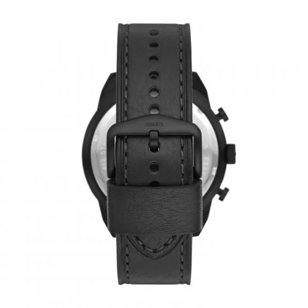 Fossil Men's Bronson Black Leather Watch