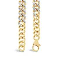 10K Yellow Gold 6.25CTW Diamond Cuban Chain