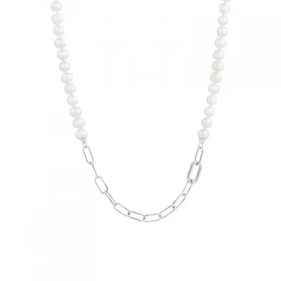 Sterling Silver 8-9mm Freshwater Pearl 22" Necklace