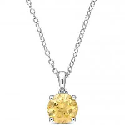 Julianna B Sterling Silver Citrine Necklace