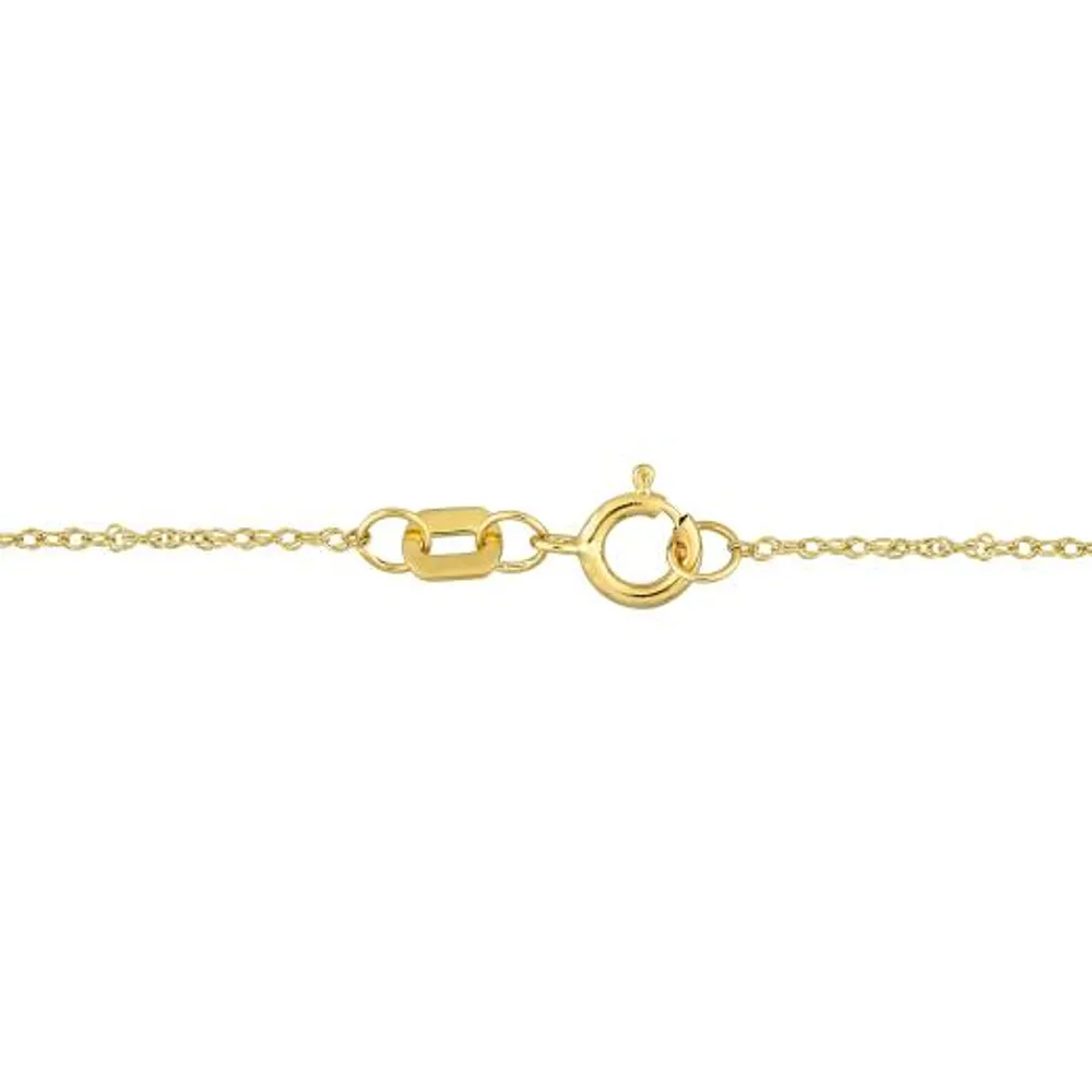 Julianna B 10K Yellow Gold Citrine & Diamond Necklace