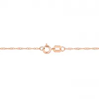 Julianna B 10K Rose Gold Garnet and Diamond Necklace