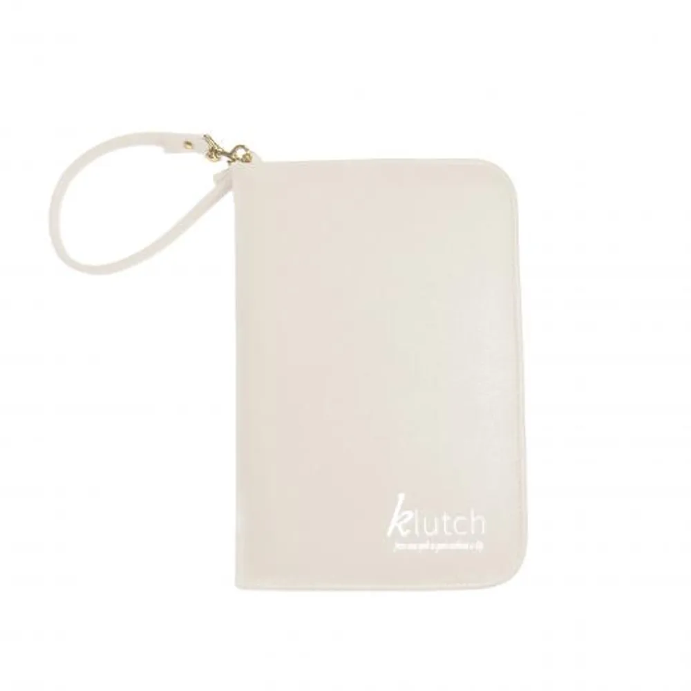 Klutch Beige Travel Jewelry Case