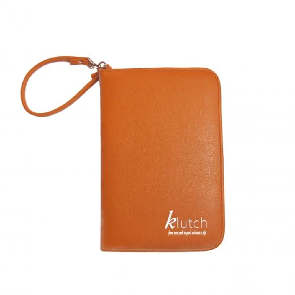 Klutch Orange Travel Jewelry Case