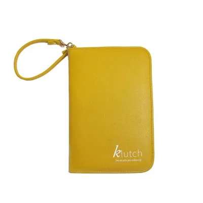 Klutch Yellow Travel Jewellery Case