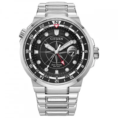 Citizen Men's Endeavor GMT Eco-Drive Stainless Steel Watch