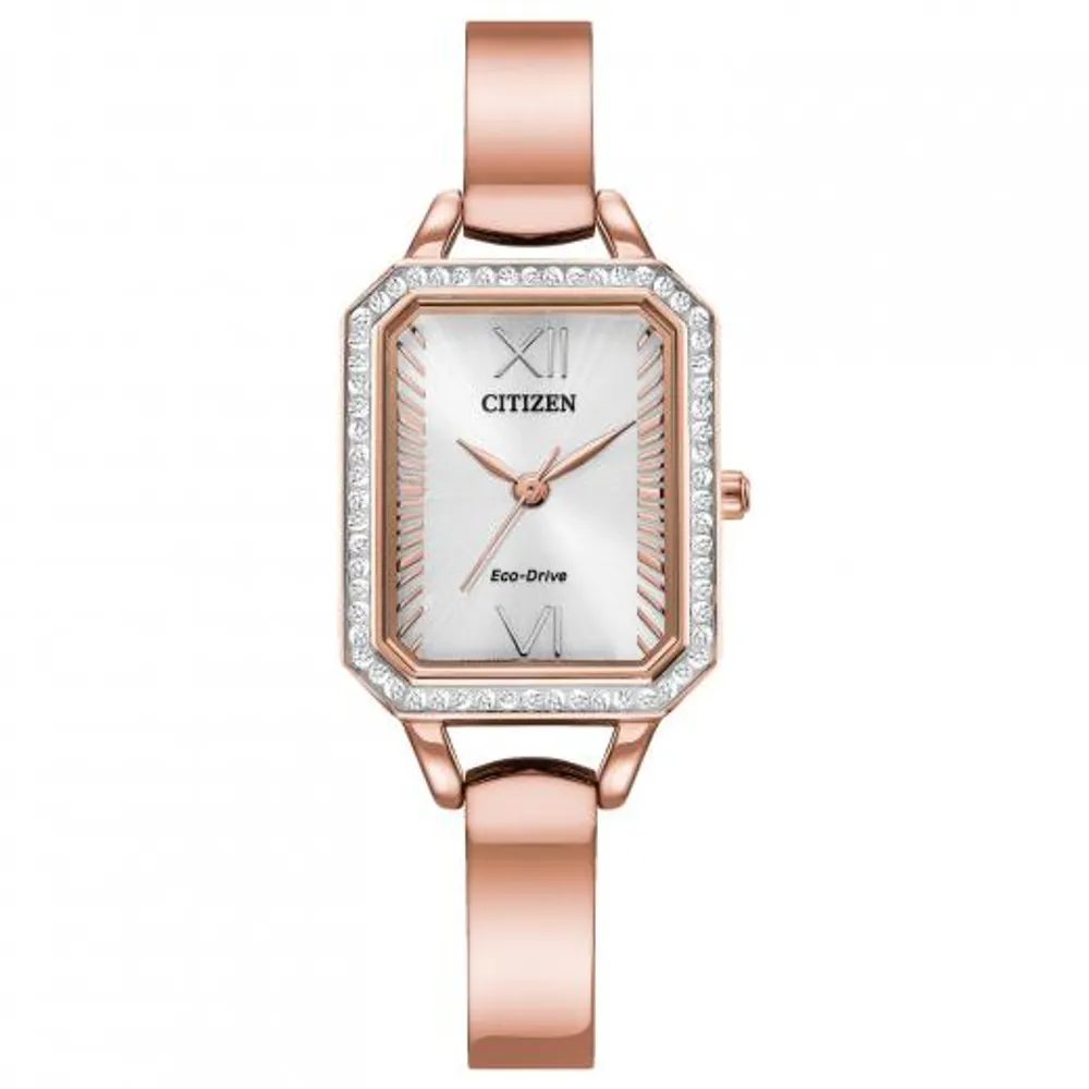 Citizen Women's Silhouette Crystal Eco-Drive Stainless Steel Watch