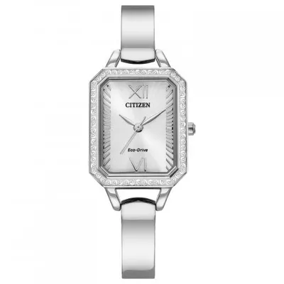 Citizen Women's Silhouette Crystal Eco-Drive Stainless Steel Watch
