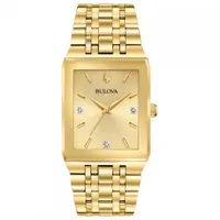 Bulova Men's Quadra Stainless Steel Watch