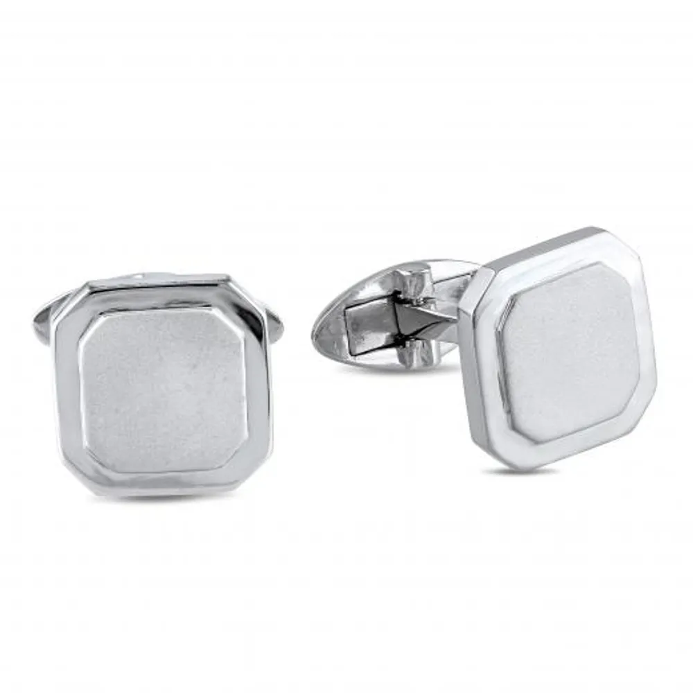 Julianna B Sterling Silver Square Cufflinks