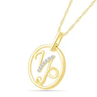 10K Yellow Gold Capricorn Diamond Pendant