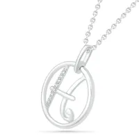 Sterling Silver Pisces Diamond Pendant