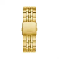 Guess Men's Stainless Steel Gold-Tone Analog Watch