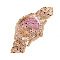 Guess Women's Stainless Steel Rose Gold-Tone Multifunction Watch